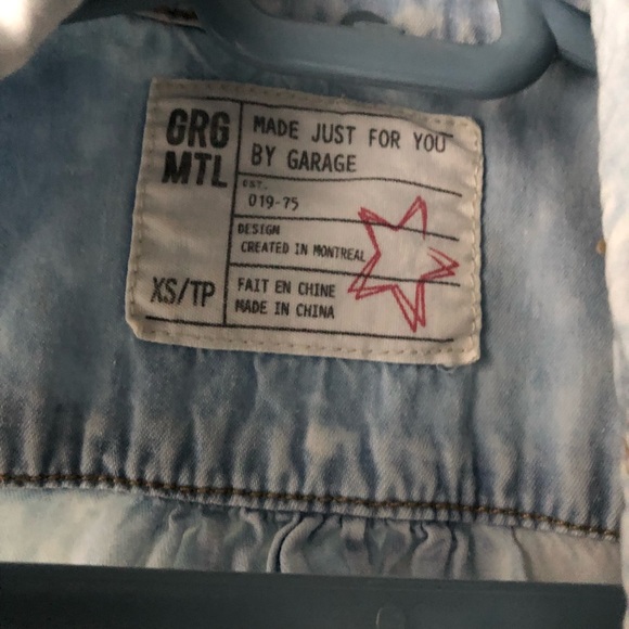 Tie Up Jean Garage Button Up - Picture 2 of 3